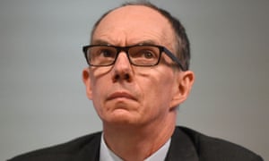 Bank of England deputy governor Dave Ramsden at a press conference.