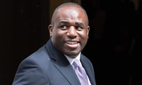 David Lammy arrives in Downing Street.