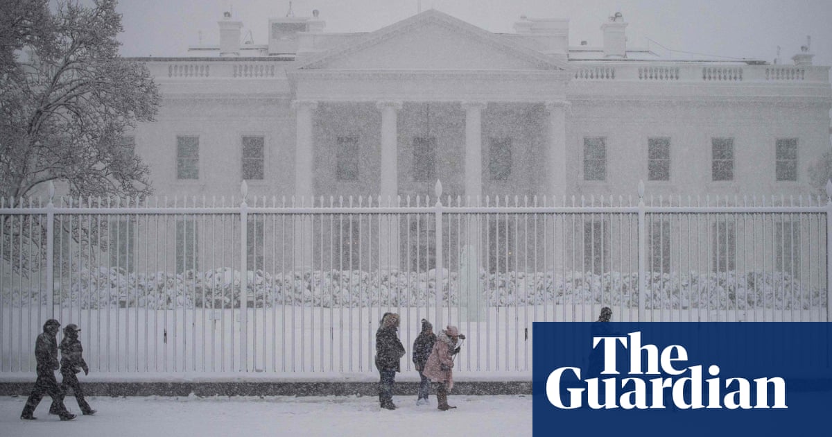 Winter storm in Washington DC brings snow and grounds Biden’s helicopter
