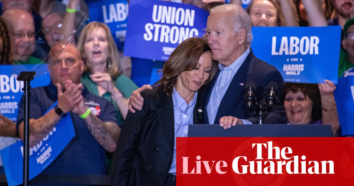 Biden and Harris team up to pitch union workers in first joint campaign ...