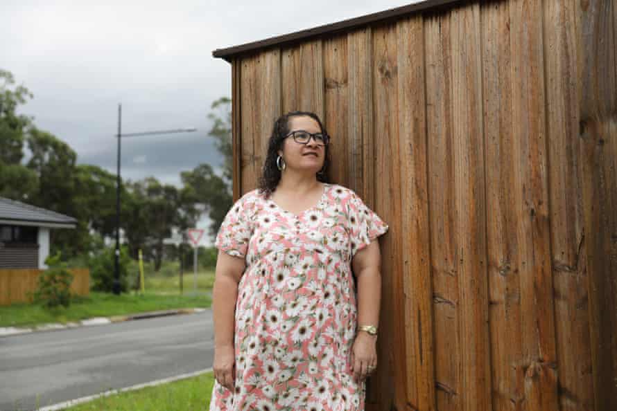Marion Wichmann near her Marsden Park home where she lives with her six children, she has spent the last ten years studying to get her degree. Sydney, NSW, Australia.