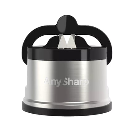 AnySharp Classic Pro Kitchen Knife Sharpener, Silver.