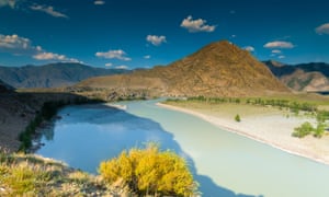 Altai mountains and the river Katun, Russia.