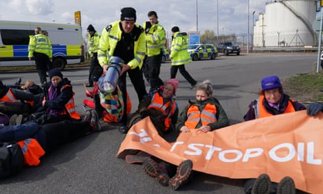 ust Stop Oil who set up a blockade at the Kingsbury oil terminal in Warwickshire.