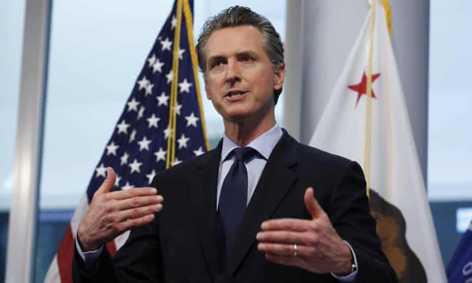 Gavin Newsom, the governor of California, has been lauded by many, including Donald Trump, for his response to the coronavirus crisis in his state. 