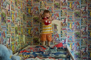 Katrina and Kyle’s son Leo at home in Aspatria, Cumbria (2018)