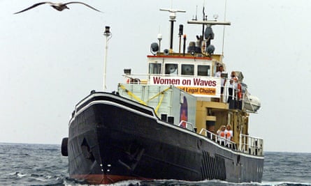 The Dutch boat Borndiep, belonging to Women on Waves, in 2004.