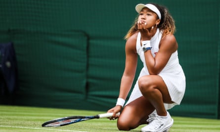 Naomi Osaka at Wimbledon 2019.