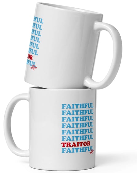 Faithful/Traitor mugs.