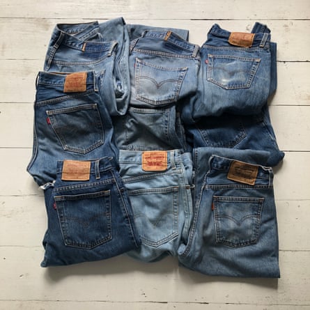 A pile of jeans
