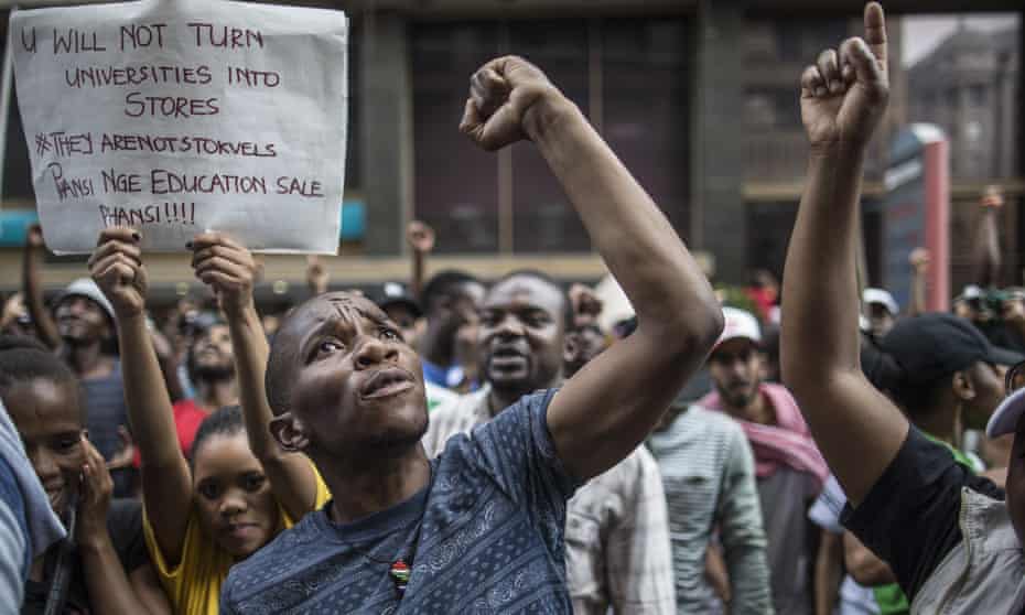 south african student protest