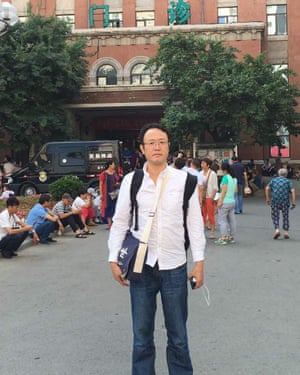 Mo Zhixu tries to visit the dying dissident in hospital in north-east China on Wednesday.