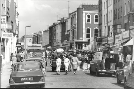 Portobello Road market in west London, where Maria had a small stall in the 1970s.
