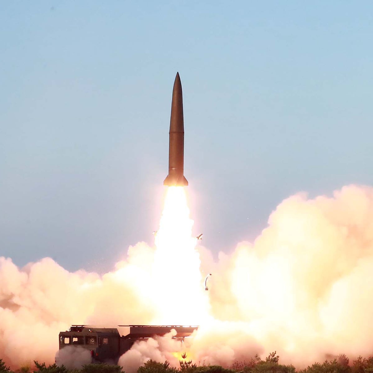 North Korea Fires Two Short Range Ballistic Missiles South Says North Korea The Guardian
