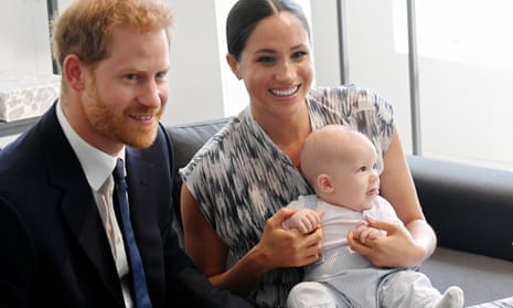 The Duke and Duchess of Sussex and their baby son, Archie.