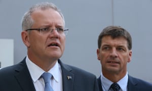 Prime minister Scott Morrison and energy minister during a visit to Pure Gelato in the Canberra suburb of Mitchell, 23 October 2018.