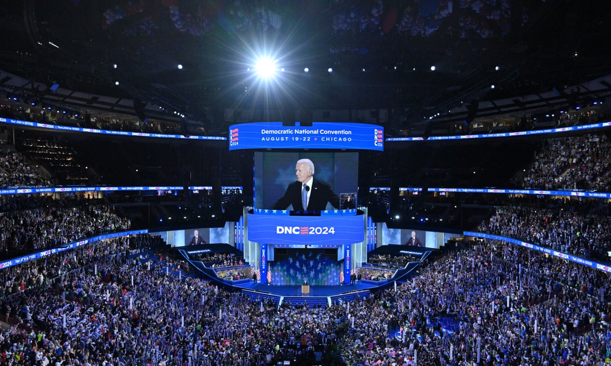 Biden at the Democratic convention was unrecognisable from his disastrous debate | Democratic national convention 2024 | The Guardian