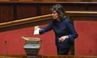 Italy elections: Five Star Movement and rightists strike deal to elect speakers