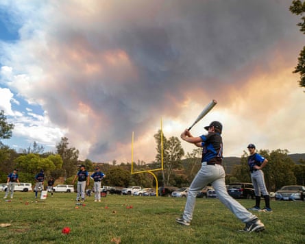 A little league baseball game in San Diego