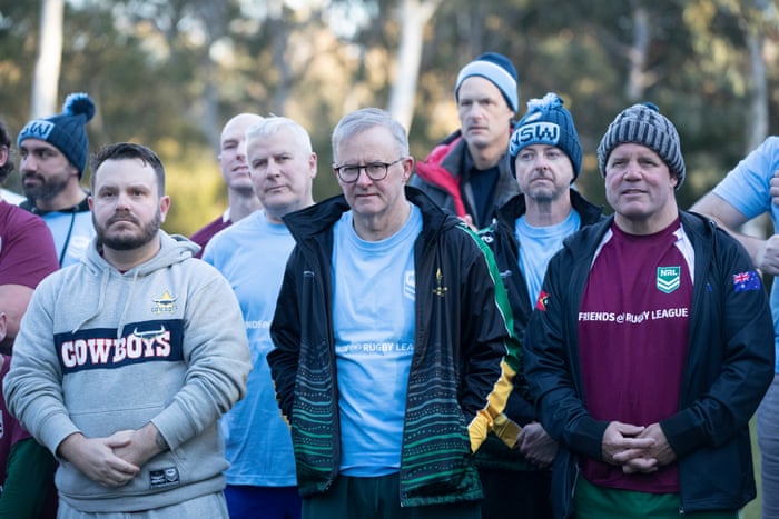 Prime minister Anthony Albanese after the match