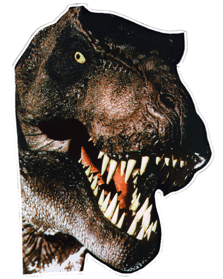 a T rex head