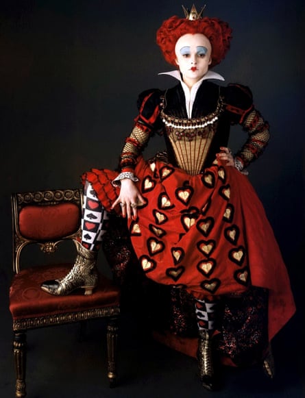As the Red Queen in Tim Burton’s Alice In Wonderland.