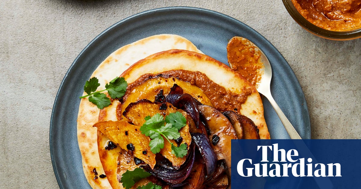 Meera Sodha’s vegan recipe for swede and mushroom tacos with peanut salsa