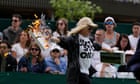 Just Stop Oil protesters disrupt play on Court 18 at Wimbledon – video