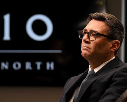 Andy Burnham is interviewed for the BBC at No 10 North in Manchester, 24 July 2026.