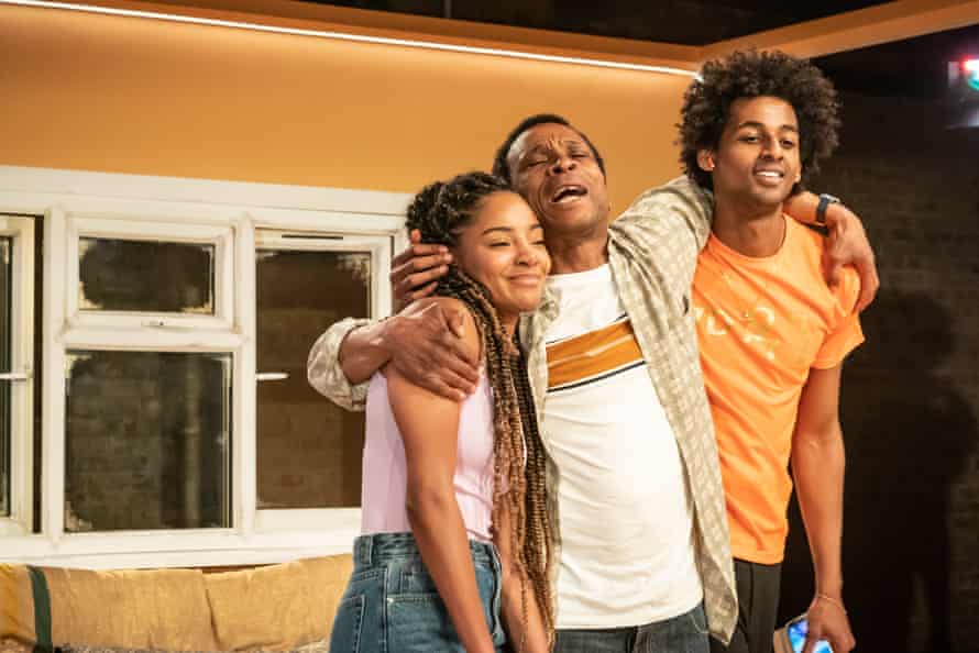 Karla-Simone Spence, Jude Akuwudike and Michael Workeye in House of Ife.