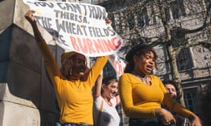 Children demonstrate against climate change as part of the group Youth Strike 4 Climate