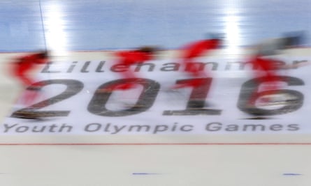 A speed skating team at the Winter Youth Olympic Games in Lillehammer in 2016. The 1994 Games are credited with inspiring Norway’s athletes.