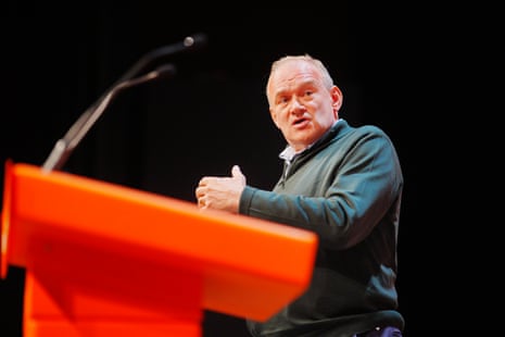 Ed Davey doing a Q&A at the Lib Dem conference yesterday.