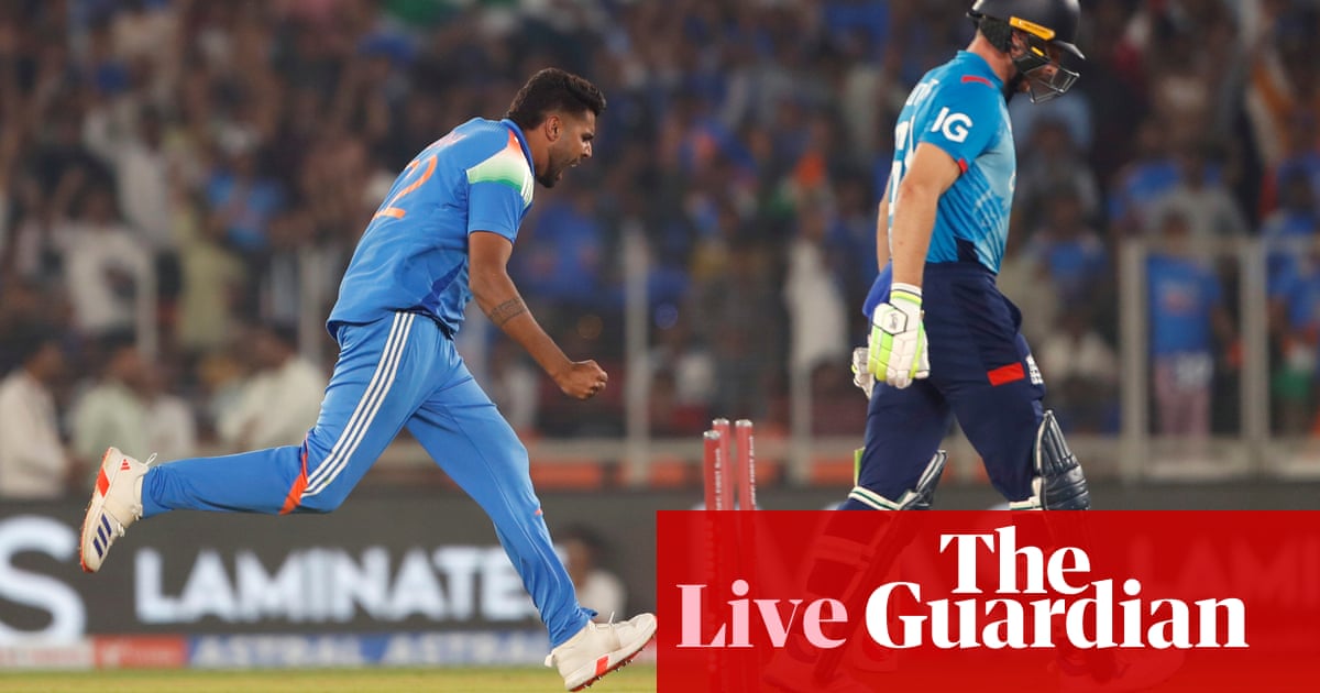India beat England by 142 runs: third men’s one-day cricket international – as it happened