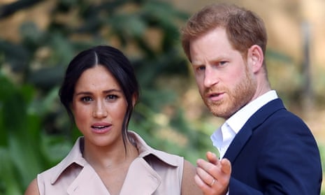 Meghan, Duchess of Sussex pictured with Prince Harry in 2019. 