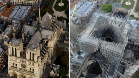 Notre Dame Cathedral: before and after the devastating fire – video