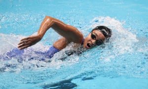 Loghborough Swimming Club’s Alice Dearing competes in the Women’s Open 400m Freestyle event at the BUCS Short Course Swimming Championships
