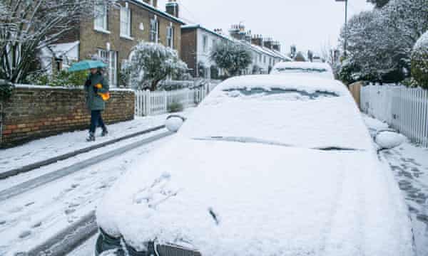Snow Ice And Gale Force Winds To Batter Britain As Beast From The East Ii Roars In Uk Weather The Guardian Snow Ice And Gale Force Winds To Batter Britain As Beast From The East Ii Roars In Uk Weather The Guardian
