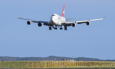 A plan landing in Australia