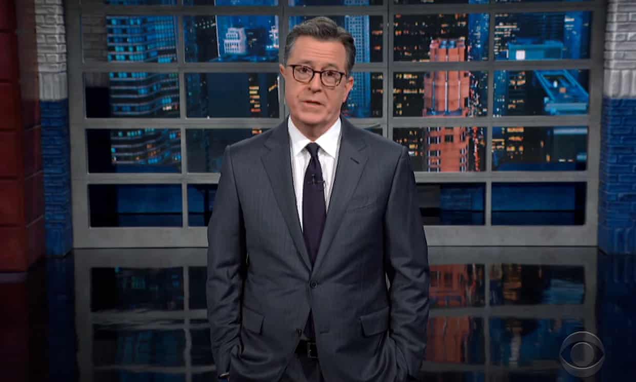 Colbert on end of Covid emergency: ‘Shove that up your nose and rotate it five times’