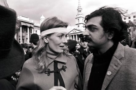 Vanessa Redgrave and Tariq Ali at the anti-Vietnam war demonstration, World in Action, 1968