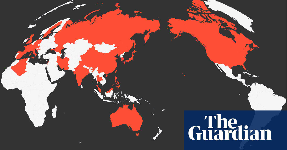 Coronavirus map: how Covid-19 is spreading across the world | World
