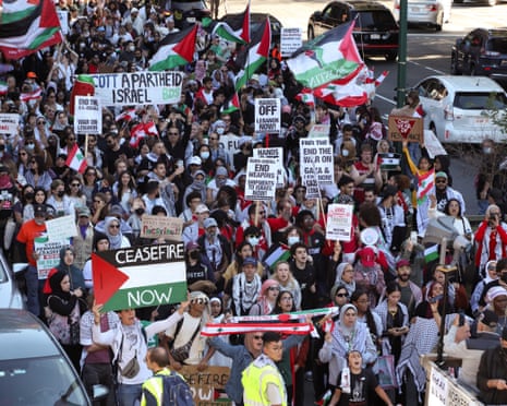 Protesters rally and shut down Storrow Drive in Boston, Massachusetts on 6 October 2024.