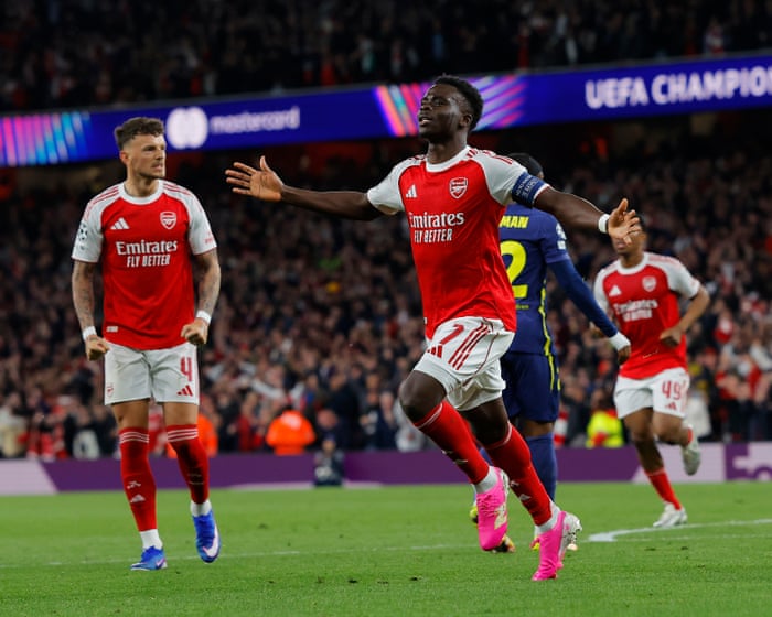 Bukayo Saka edges Arsenal past Atlético Madrid to reach Champions League final