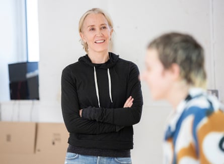 ‘I hope we get to a situation where anyone can play anything’ … Huffman with non-binary actor Thalía Dudek in rehearsals for Hir.