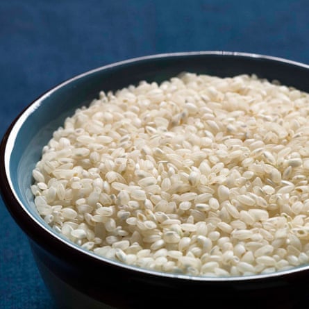 Un plato de arroz integral Blue Moon Acres