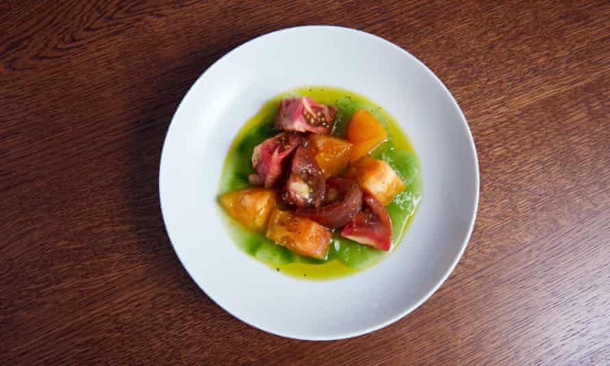 “Disappointing”: tomato salad.