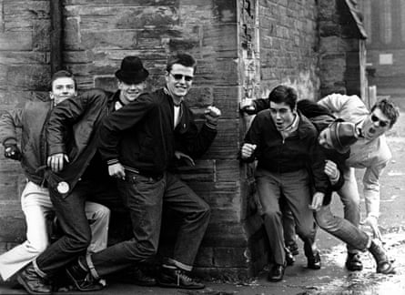 Madness including Chas Smash (second from left) and Suggs (third from left).