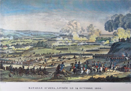 French troops arrive in Jena in 1806, when they ‘plundered the town, setting fire to buildings’