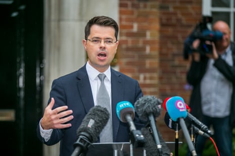 James Brokenshire at press conference in Belfast